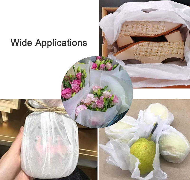 Beyoslf 65 Sheets 24'' x 36'' Acid Free Archival Tissue Paper for Storage, White Acid-Free Wrapping Tissue Paper Unbuffered No Lignin for Long-Term Packaging Clothes Textile Present Wrap - Image 4